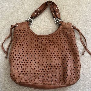 Brown genuine leather fossil purse